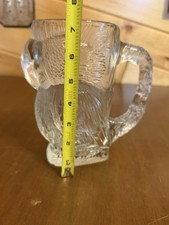 Vintage Tropicana Casino Las Vegas Clear Parrot Glass Mug Stein 7 1/4