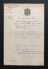 FRENCH SECOND EMPIRE. AUTOGRAPH OF GENERAL CASTELNAU, ADC TO NAPOLÉON III. 1869. picture