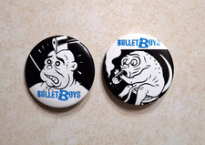 Vintage Bullet Boys Pins Buttons Pinbacks 1980s Promotional Lot Glam Rock Metal picture