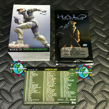 TOPPS HALO 2007 COMPLETE TRADING CARD BASE SET 90-CARDS +TEN WRAPPERS XBOX-360 picture