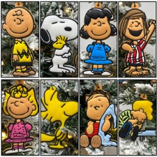 Charlie Brown Christmas Ornament 8 Piece Set Featuring Snoopy Peanuts picture