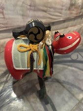 VTG JAPANESE TOY PAPIER MACHE NODDER BOBBLEHEAD COW picture