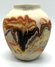 Nemadji Pottery Vase Swirl Clay Southwestern Swirl 5