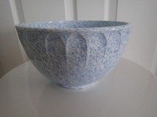 Vtg MCM BOONTON BLUE CONFETTI THUMBPRINT 2 Quart Melamine Mixing Bowl picture