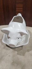 Pig Planter White 8 X 6