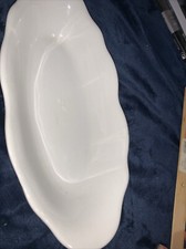 Vtg Shenango China White  Restaurantware Oval Serving Bowl picture