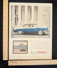 Vintage 1956 Dodge New '56 Dodge Color Print Ad Full Page Original Advertisement picture