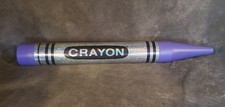 Vintage 1988 Giant Silver Sparkle Crayon Bank 35” Coin Crayola RARE picture