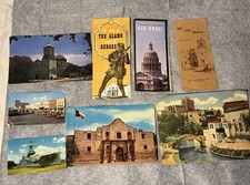 Vintage State of Texas memorabilia pamphlets + 5 postcards small/large picture