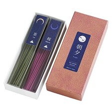 Asayu Japan 2-in-1 Low Smoke Incense Sticks Japan Set, 2 scents: Matcha picture