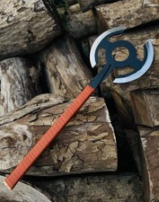 Old Guard Inspired Andromache Double Head Axe Replica – Handmade Carbon Steel picture