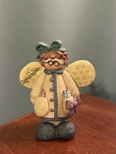 VTG Crazy Mountain September Angel Glasses School Crayons Figurine 3.5