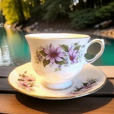 Beautiful Queen Anne Tea  Gorgeous Tea Cup & Saucer England Bone China 1963 picture