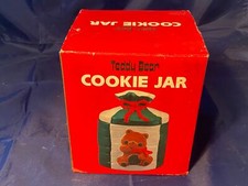 Vintage NOS Teddy Bear Cookie Jar Jasco picture