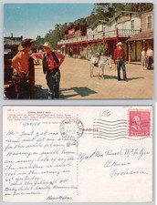 1954 Knott's Berry Farm Ghost Town School House Road Postcard Posted picture