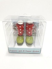 Grasslands Road Winter Boot Green & Red w Polka Dot  Salt & Pepper Home Decor picture