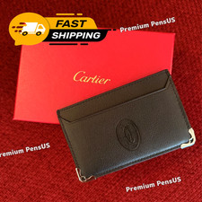 Cartier Luxury Black Leather Cardholder Wallet Promotional VIP Gift picture