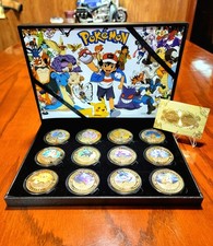 2013 24K Gold Plated 12 Piece Pokémon Collector Set. Highly Collectible picture