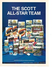1985 Scott Paper Co Vintage Print Ad All-Star Team Viva Cottonelle Baby Fresh picture