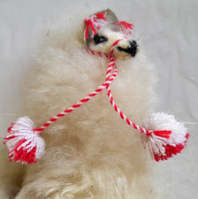 Vintage Peruvian Stuffed Llama Alpaca Figurine Real Wool 9