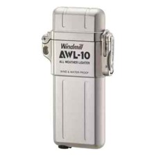 WINDMILL Lighter AWL-10 Silver Turbo Waterproof and Windproof Japan New picture