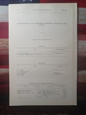 ~1906 rare Phoenixville PA Trolley Report MONTGOMERY & CHESTER ELECTRIC RAILWAY  picture