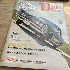 MOTORTREND MAGAZINE OCTOBER 1962,  1963 CARS ON PARADE  picture