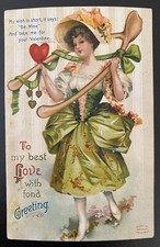 1909 S GARRE Embossed Wishbone Valentine picture