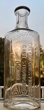 Antique Red Cross Pharmacy East Stroudsburg PA Whitall Tatum Embossed Bottle picture