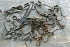 MILITARY SURPLUS MISCELLANEOUS LEATHER RIFLE SLINGS OTHER HUGE LOT picture