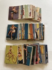 GIL ELVGREN'S CALENDER PINUPS SERIES 1  44 CARDS & SERIES 2 141 CARDS LOT VG/VG+ picture
