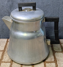 Vintage Wear-Ever TACU Aluminum Coffee Maker Percolator Pot 8 Cups No.3008 USA picture