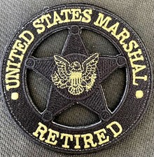 US Marshals Service Special Edition black & OD RETIRED Genuine *Kokopelli Patch* picture