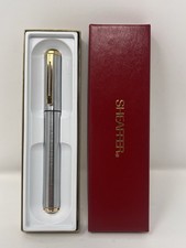 Sheaffer Award Chrome Gold Rollerball Fountain Pen 1990s Vintage picture