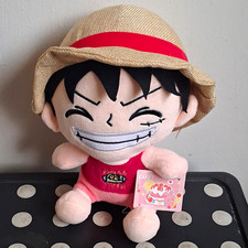 Luffy Doll w/ Straw Hat Red Band Pink Outfit, 🏷 Rare Collab picture