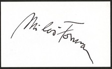 Milos Forman d2018 signed autograph 3x5 cut Film Director Screenwriter C221 picture