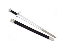 The Norman Sword & Scabbard Full Tang Tempered Battle Ready Fully & Functional picture