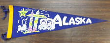 VINTAGE 1960s KETCHIKAN ALASKA PENNANT BANNER 26
