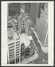 New York NY Broadway Tabernacle Broadway W 56th Street 1930s Church Aerial picture