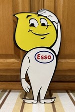 Esso Gas Oil Boy Guy Sign Garage Parts Tools Bar Pub Vintage Style Wall Decor picture