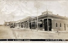 Springfield NE Nebraska Street Scene Jetter Brewing Co Beer RPPC Postcard COPY picture
