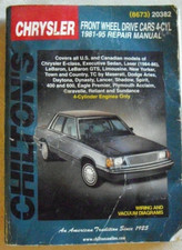 CHILTON'S 1981-95  LeBaron, Aries Daytona, Sundance, Dynasty, Lancer, Spirit,4cy picture