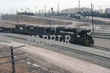 RR Photo-NORFOLK & WESTERN NW 1384 GP40 Action at Bellevue Oh  2/12/1984 picture