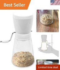 5716 Hand Crank Nut Chopper/Grinder, 7.5 inches White | Easy To Use Manual Nu... picture