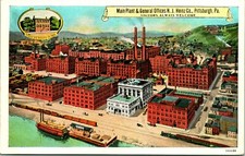 Vtg Postcard 1920s H J Heinz Co Pittsburgh PA Main Plant & General Offices UNP picture