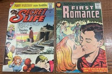 Vintage Romance Comics Lot My Secret Life & First Romance picture