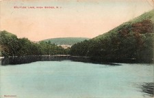 1912 NEW JERSEY POSTCARD: VIEW OF SOLITUDE LAKE, HIGH BRIDGE, NJ picture