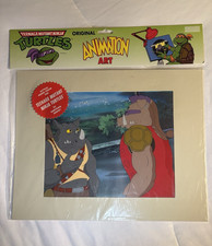 MWS Inc TMNT Teenage Mutant Ninja Turtles Original Animation Cel Art w/ COA picture