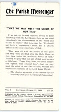 1949 LOWELL MASS THE PARISH MESSENGER ST ANNE'S CHURCH OCT 22 BULLETIN  Z6895 picture
