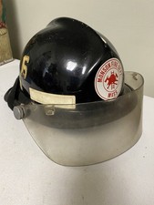 Vintage Fireman’s Helmet Monson Fire Dept. Cairns & Bros Helmet picture